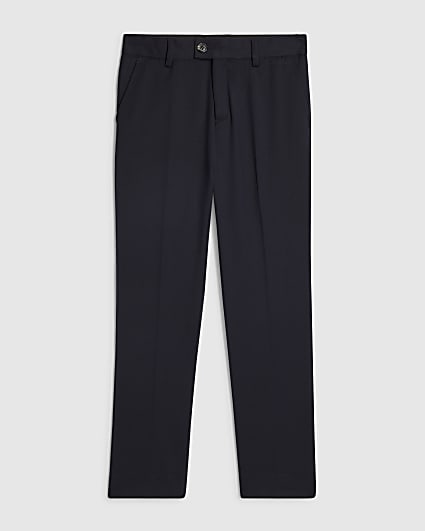 Boys Navy Tailored Suit Trousers