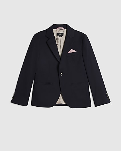 Boys Navy Tailored Suit Jacket
