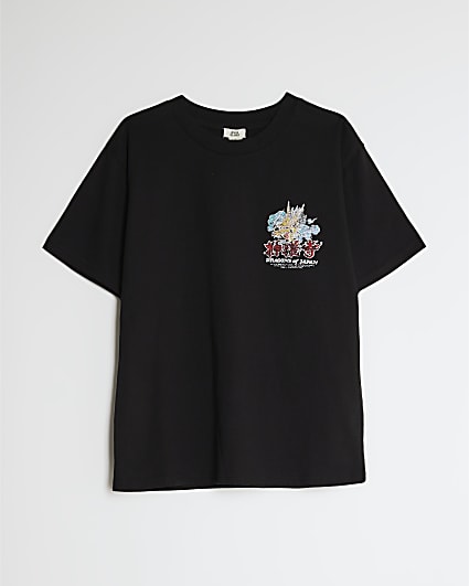 Boys Black Naha Japanese Dragon T-Shirt