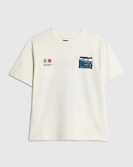 Boys White Marcello Car T-Shirt