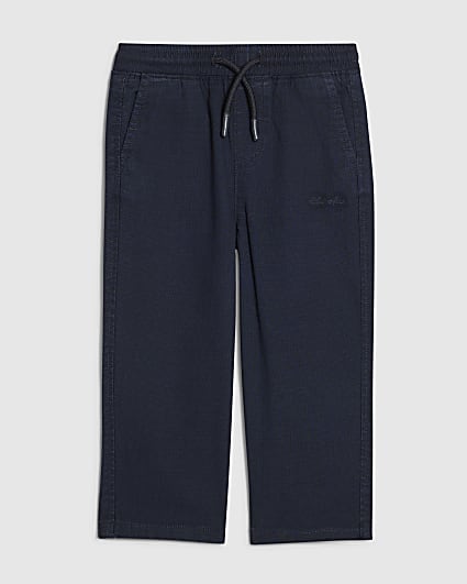 Mini Boys Navy Pull On Trousers