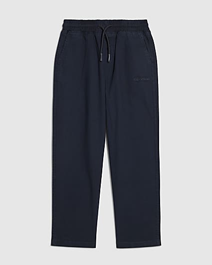Boys Navy Pull On Trousers