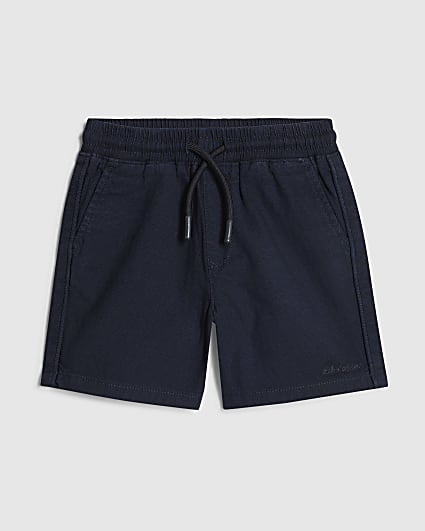 Mini Boys Navy Pull On Shorts