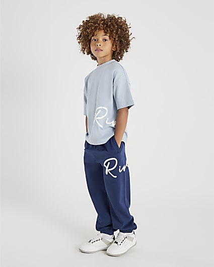 Boys Blue River Branded T-Shirt Set