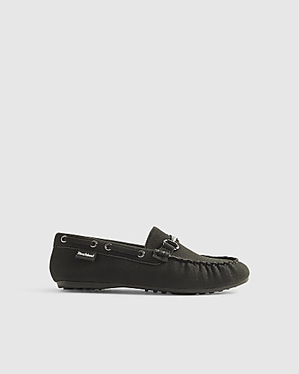 Boys Black Snaffle Loafers