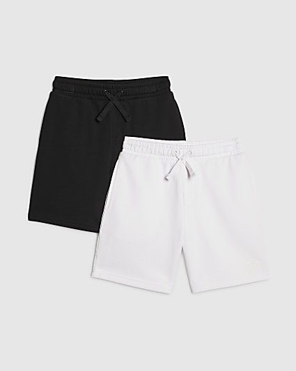 Boys Black RR Shorts Set