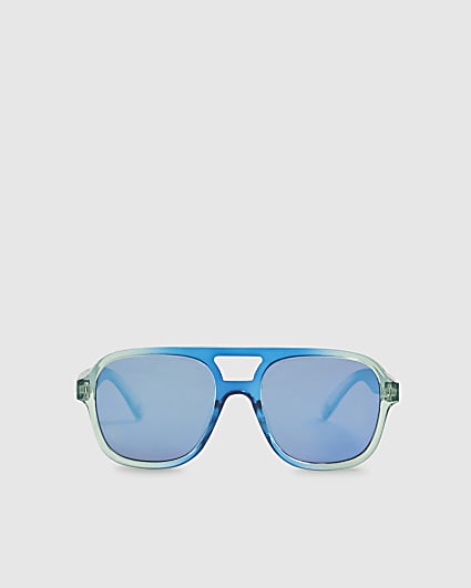 Boys Blue Ombre Aviator Sunglasses
