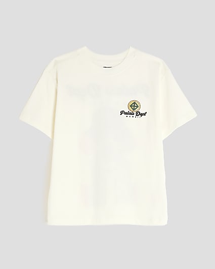Boys Cream Cool Dog T-Shirt