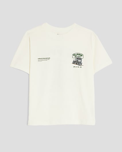Boys Cream Alphine Truck T-Shirt