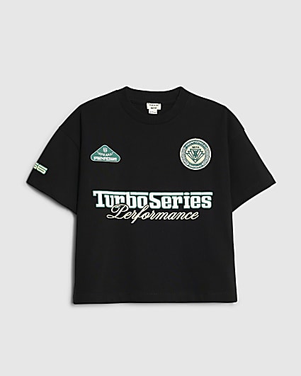 Mini Boys Black Turbo Series T-Shirt