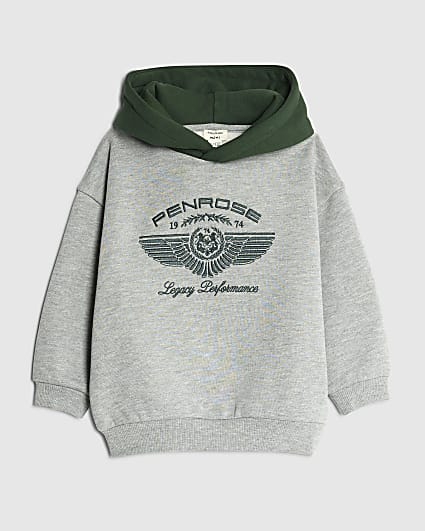 Mini Boys Grey Penrose Hoodie