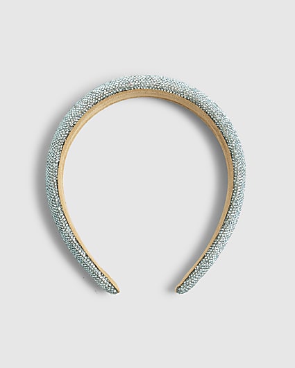 Girls Blue Crystal Headband