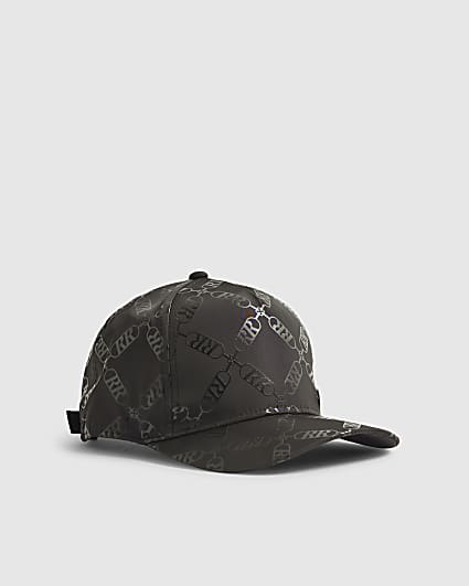 Boys Black Monogram Cap