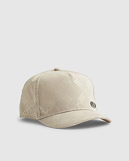 Mini Boys Beige Monogram Cap