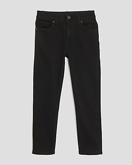 Boys black relaxed skinny jeans