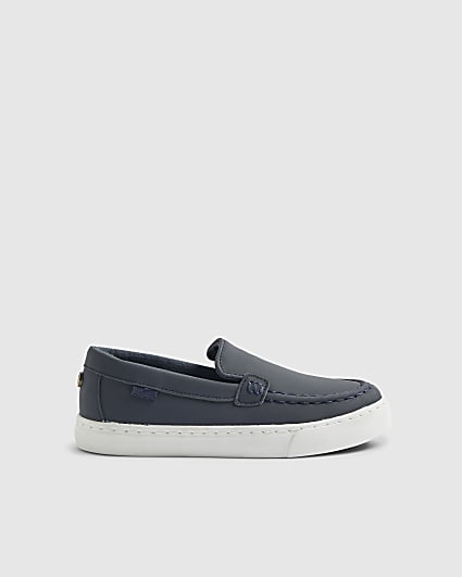 Boys Navy Loafers