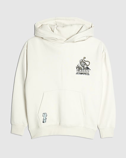 Boys Ecru Kazaki Japanese Hoodie