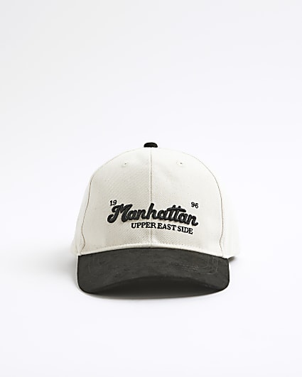 Mini Boys Cream Manhattan Baseball Cap