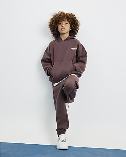 Boys Red Ame Le Nuit Hoodie Set