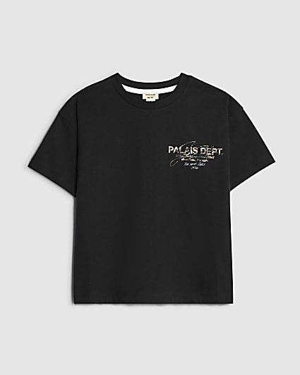 Mini Boys Black Camo Palais Dept T-Shirt