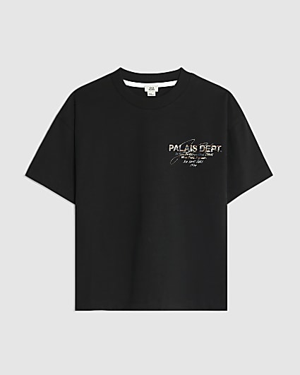 Boys Black Camo Palais Dept T-Shirt
