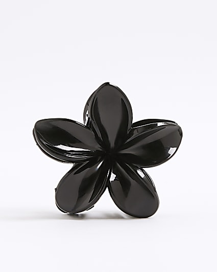 Girls Black Flower Hair Claw Clip