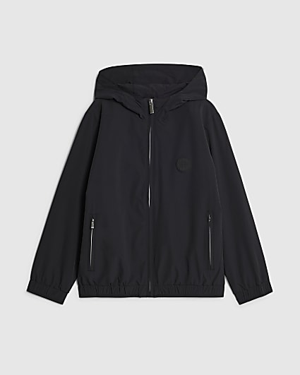 Boys Black RI Hooded Jacket