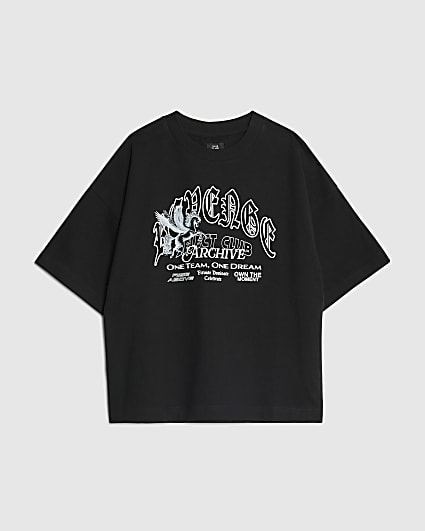 Boys Black Revenge Gothic T-Shirt