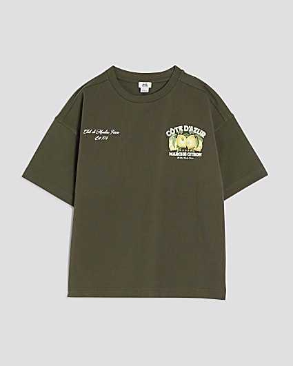 Boys Khaki Cote Dazur Lemon T-Shirt