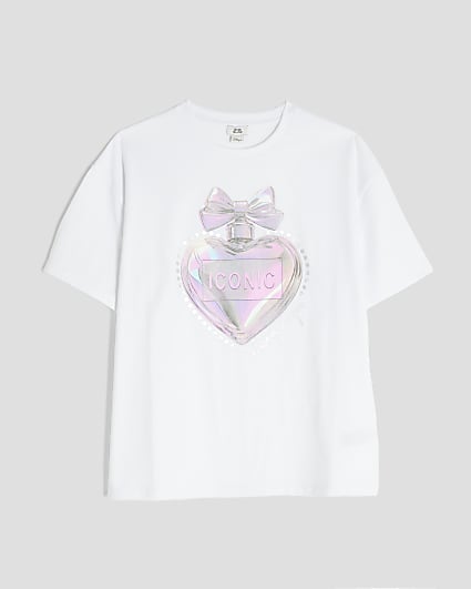Girls Cream Perfume T-Shirt