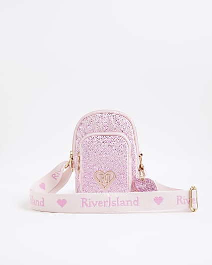 Girls Pink Heatseal Cross Body Bag