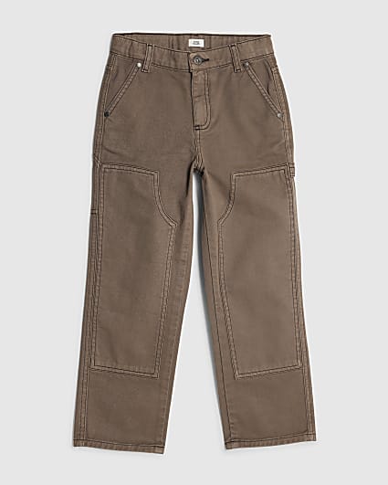 Boys Brown Loose Fit Jeans