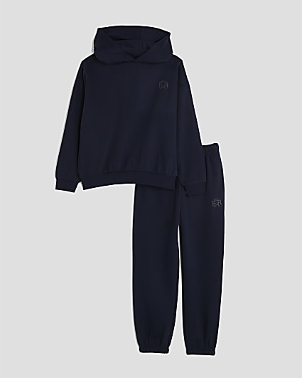 Boys Navy Essentials Hoodie Set