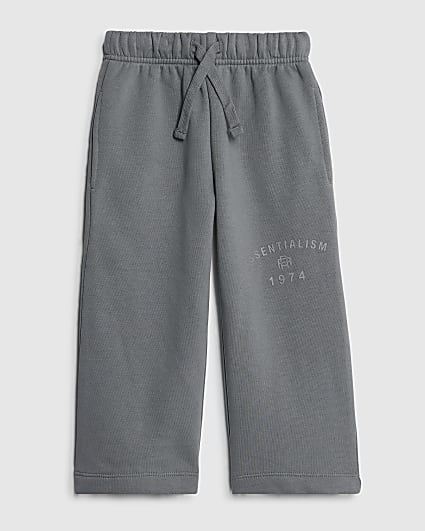 Mini Boys Blue Essentialism Wide Leg Joggers