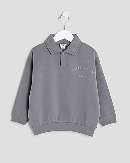 Mini Boys Blue Essentialism RR Sweatshirt