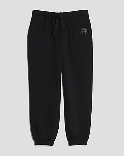 Mini Boys Black Joggers
