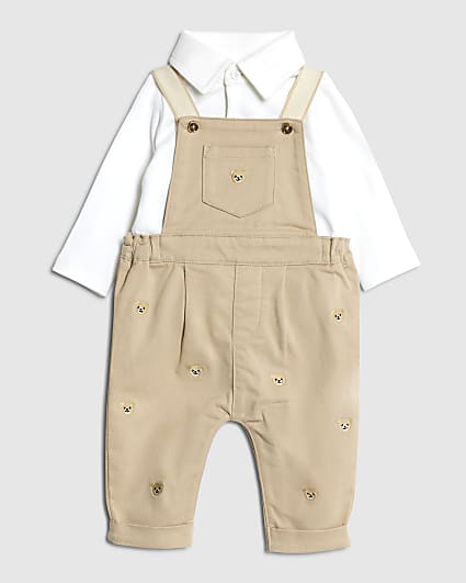 Baby Boy Bear Dungarees