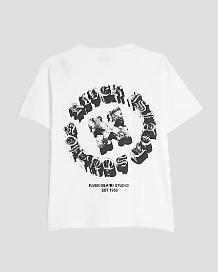 Boys White Gothic RI T-Shirt