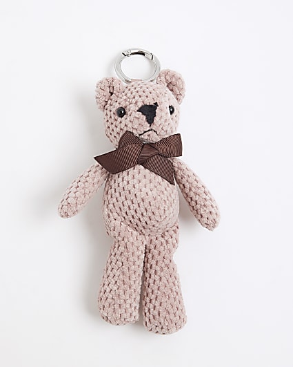 Pink Teddy Bear Bag Charm