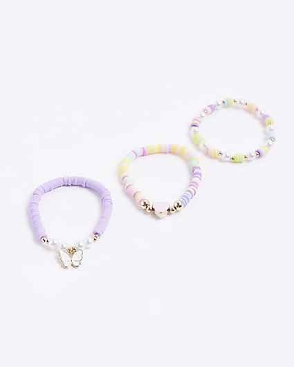 Purple Heart Multi Pack Of 3 Bracelets
