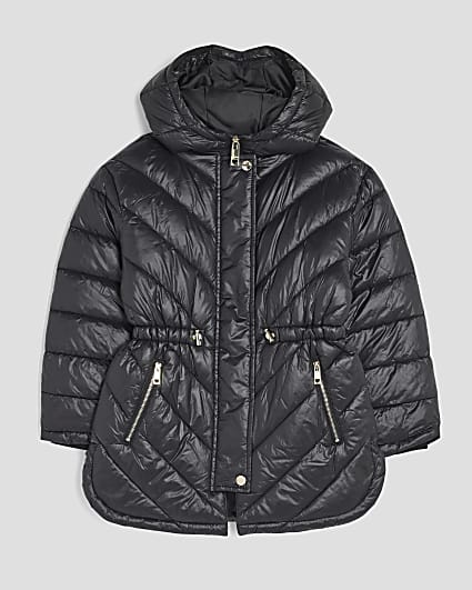 Girls Black Padded Jacket