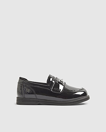 Mini Boys Black Patent Loafers