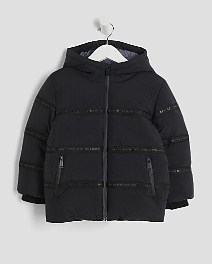 Mini Boys Black Heavyweight Puffer Jacket