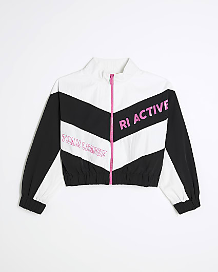 Girls White RI Active Bomber Jacket