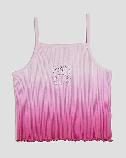 Girls Pink Ombre Tank Top