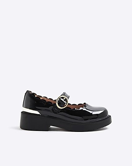 Girls Black Mary Jane Shoes