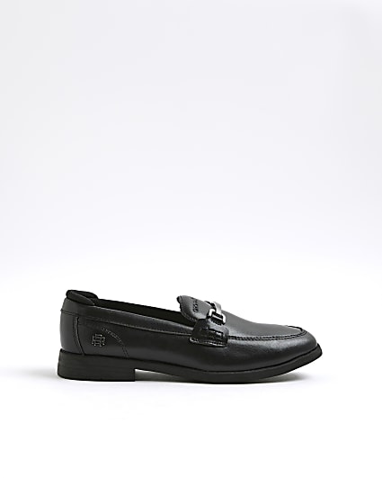 Boys Black Snaffle Detail Loafers