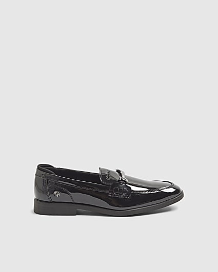 Boys Black Patent Loafers
