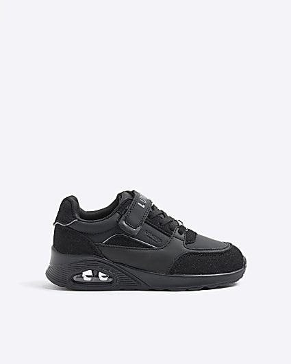 Boys Black Bubble Velrco Trainers