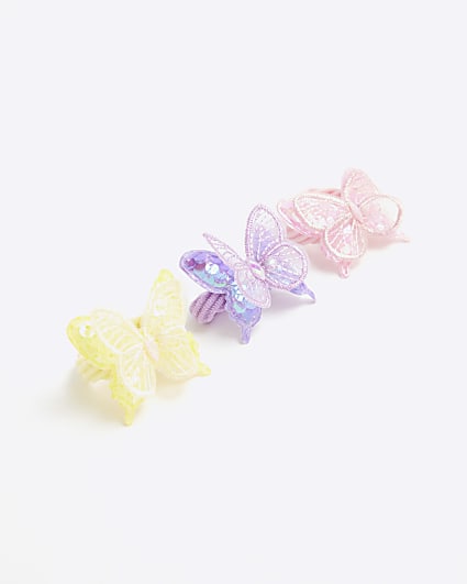 Pack of 3 Multi Colour Butterfly Scrunchies